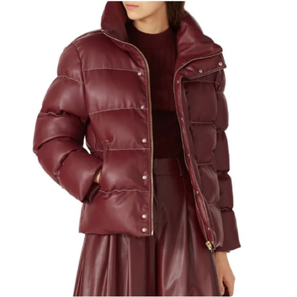 STAUD Burgundy Puffer Jacket - Picture 16 of 16